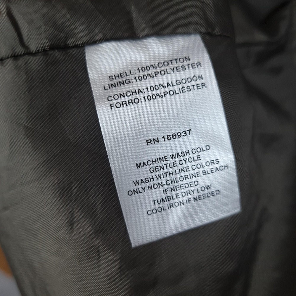 Jeremiah Barn Coat Mens XL Brown Canvas Lined Corduroy Collar Snap Workwear - Picture 16 of 16